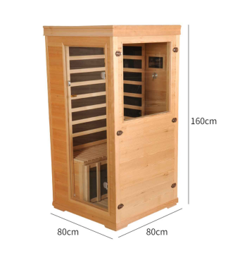Mini-osobowa sauna na podczerwień z cykuty