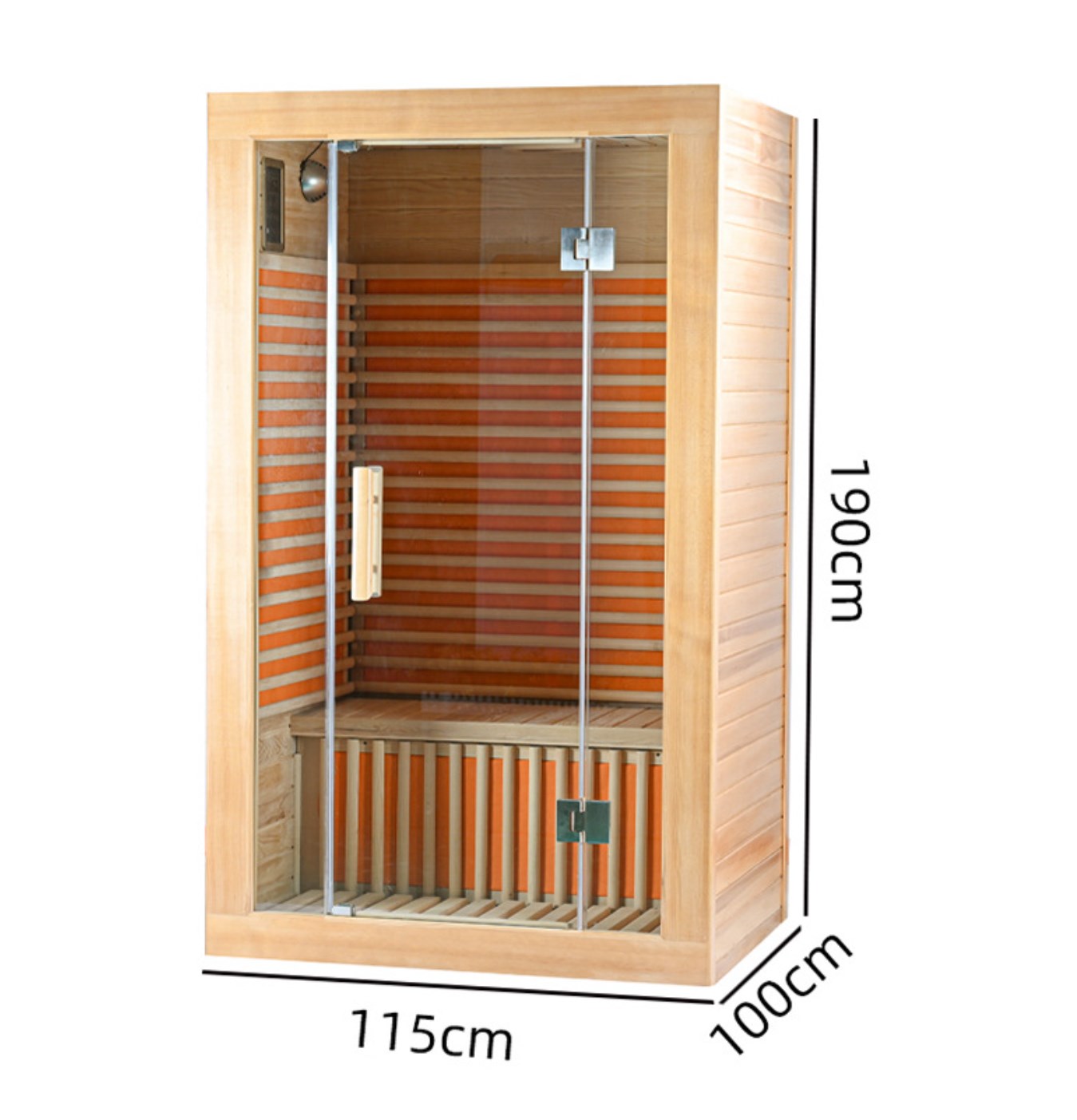 Sauna dla 1-2 osób, cykuta, na podczerwień
